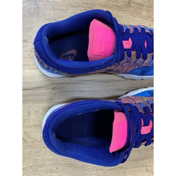 Nike Women Air Max 1 Ultra Flyknit Running Shoes Photo Blue Rose Blast Size 7.5 - Picture 15 of 16